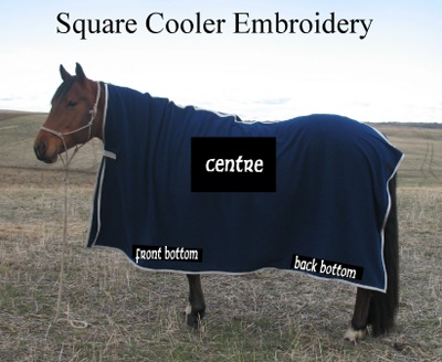 Square Cooler Embroidery
